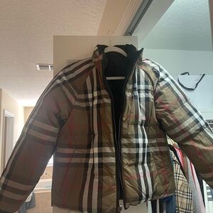Plaid Puffer Jacket